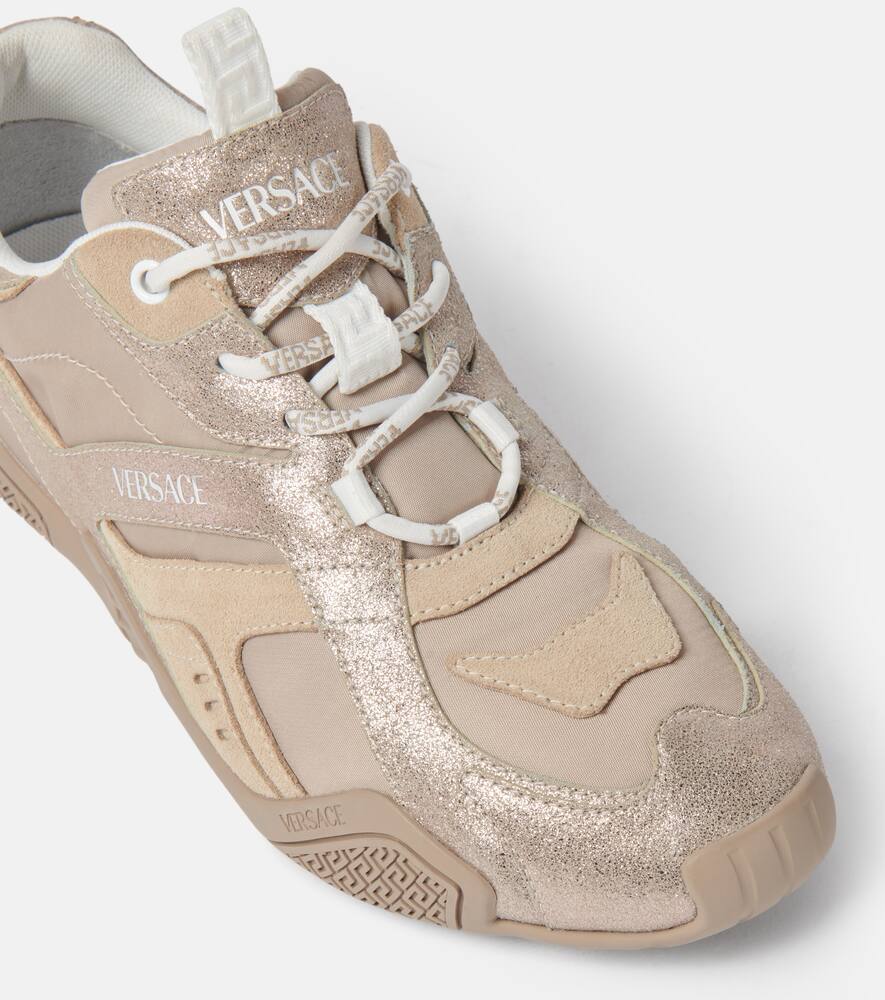 Versace Galaxia leather sneakers
