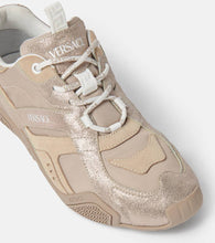 Versace Galaxia leather sneakers