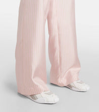 Versace Galaxia suede-trimmed leather sneakers