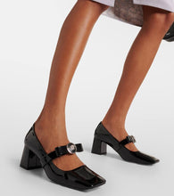 Versace Gianni Ribbon 55 leather pumps