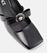 Versace Gianni Ribbon 55 leather pumps