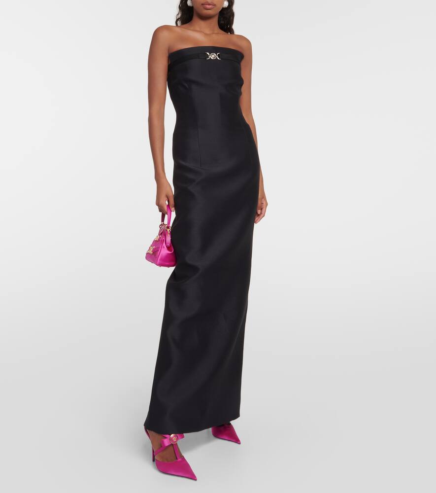 Versace Gianni bow-detail satin pumps
