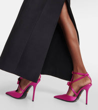 Versace Gianni bow-detail satin pumps