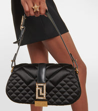 Versace Greca Goddess Mini satin shoulder bag