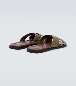 Versace Greca leather sandals