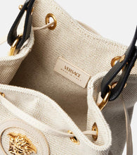 Versace La Medusa Small canvas bucket bag