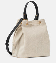 Versace La Medusa Small canvas bucket bag