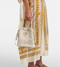 Versace La Medusa Small canvas bucket bag