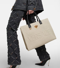 Versace La Medusa canvas tote bag