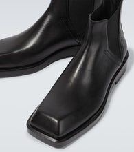 Versace Leather Chelsea boots