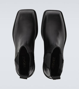 Versace Leather Chelsea boots