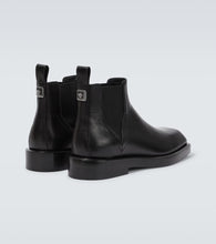Versace Leather Chelsea boots