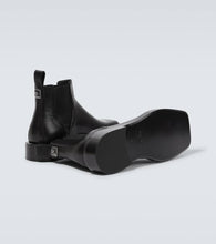 Versace Leather Chelsea boots