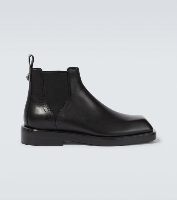 Versace Leather Chelsea boots