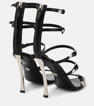 Versace Leather cage sandals