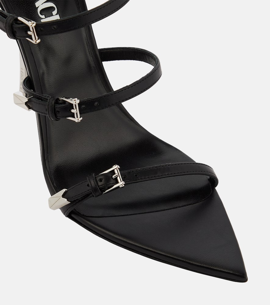Versace Leather cage sandals