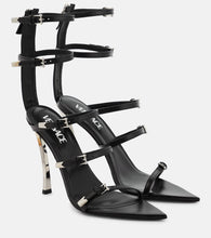 Versace Leather cage sandals