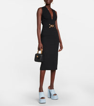 Versace Leather platform mules