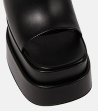 Versace Leather platform sandals