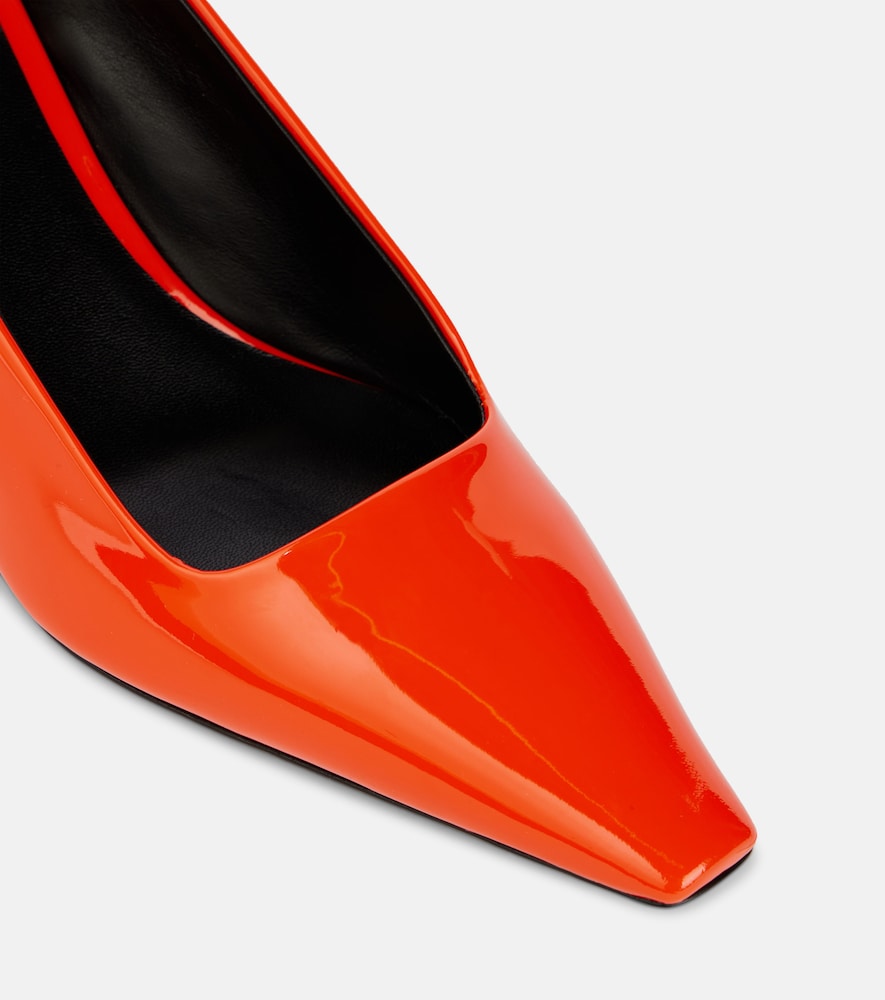 Versace Leather slingback pumps