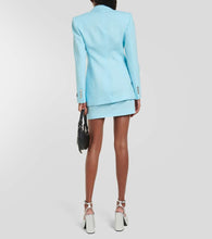 Versace Logo-jacquard wool blazer