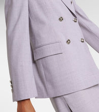 Versace M√É¬©lange wool-blend blazer