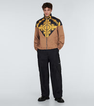 Versace Maschera Baroque satin bomber jacket