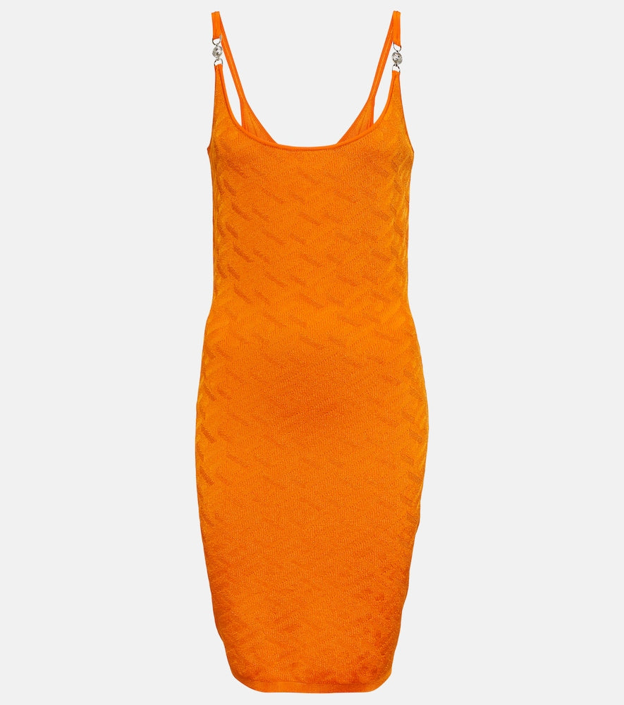 Versace Medusa '95 La Greca jacquard minidress. Versace Medusa '95 La Greca 提花迷你连衣裙