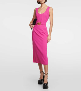 Versace Medusa '95 belted midi dress