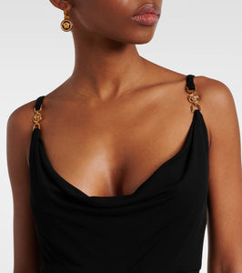 Versace Medusa '95 cr√É¬™pe midi dress