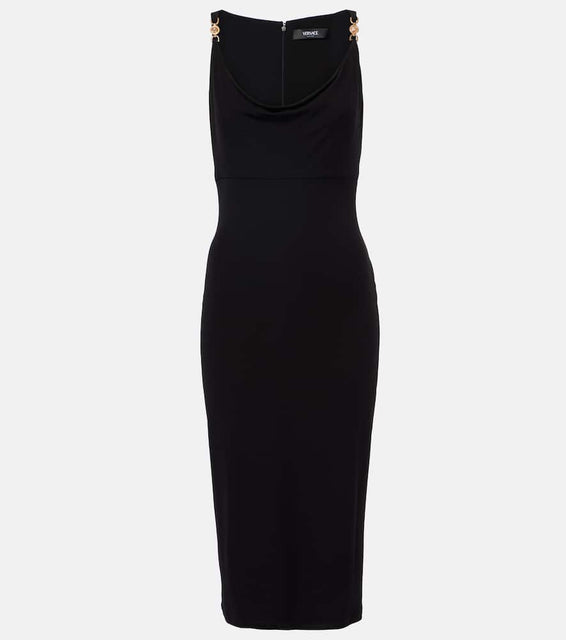 Versace Medusa '95 cr√É¬™pe midi dress