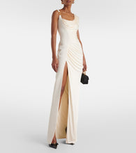 Versace Medusa '95 draped  gown