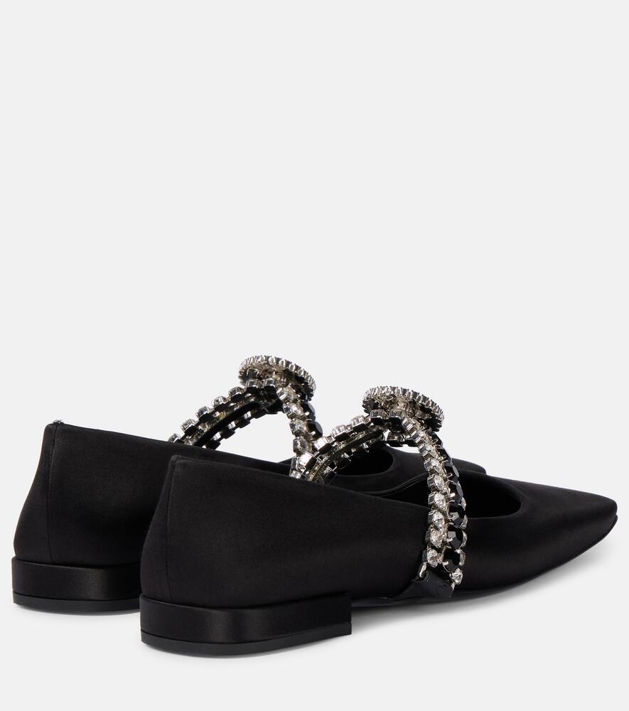 Versace Medusa '95 embellished ballet flats