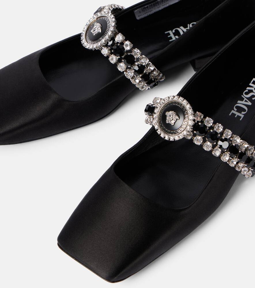 Versace Medusa '95 embellished ballet flats