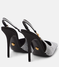 Versace Medusa '95 embellished slingback pumps