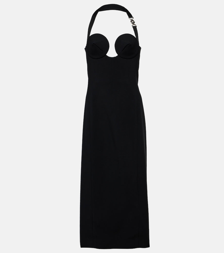 Versace Medusa '95 halterneck midi dress. 范思哲美杜莎95露背中长连衣裙