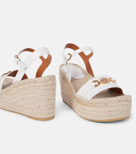 Versace Medusa '95 leather espadrille wedges