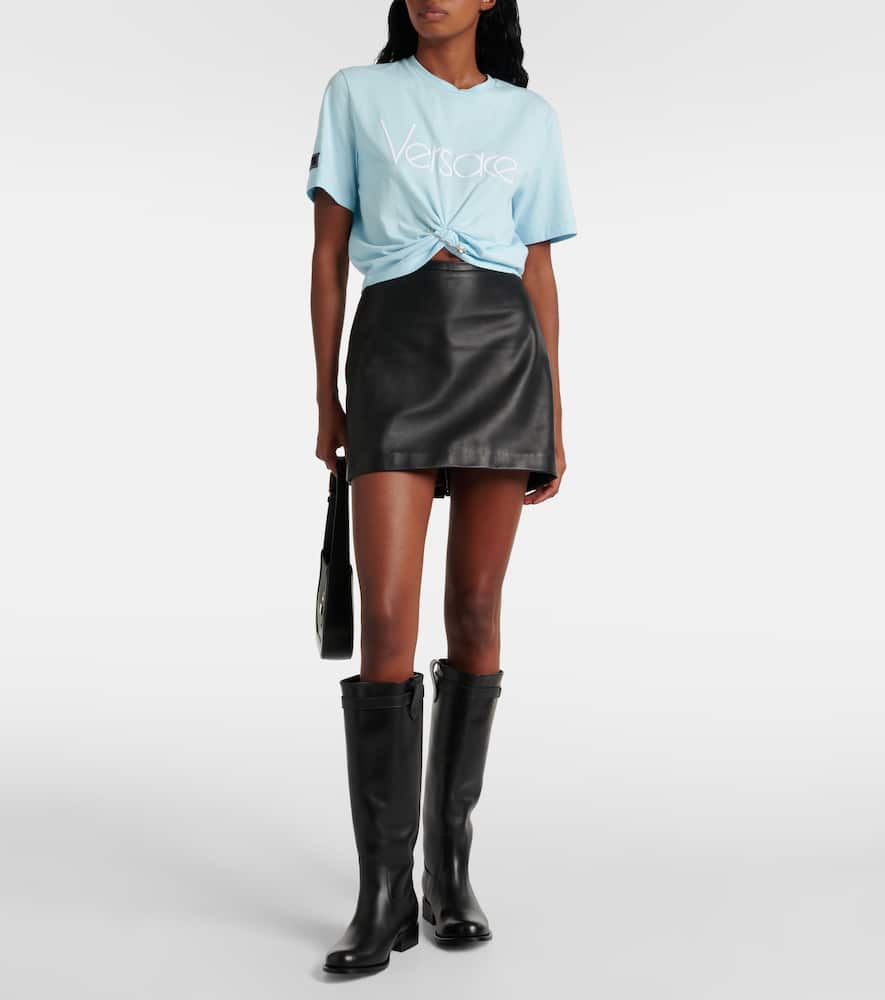 Versace Medusa '95 leather knee-high boots