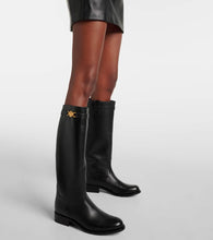 Versace Medusa '95 leather knee-high boots