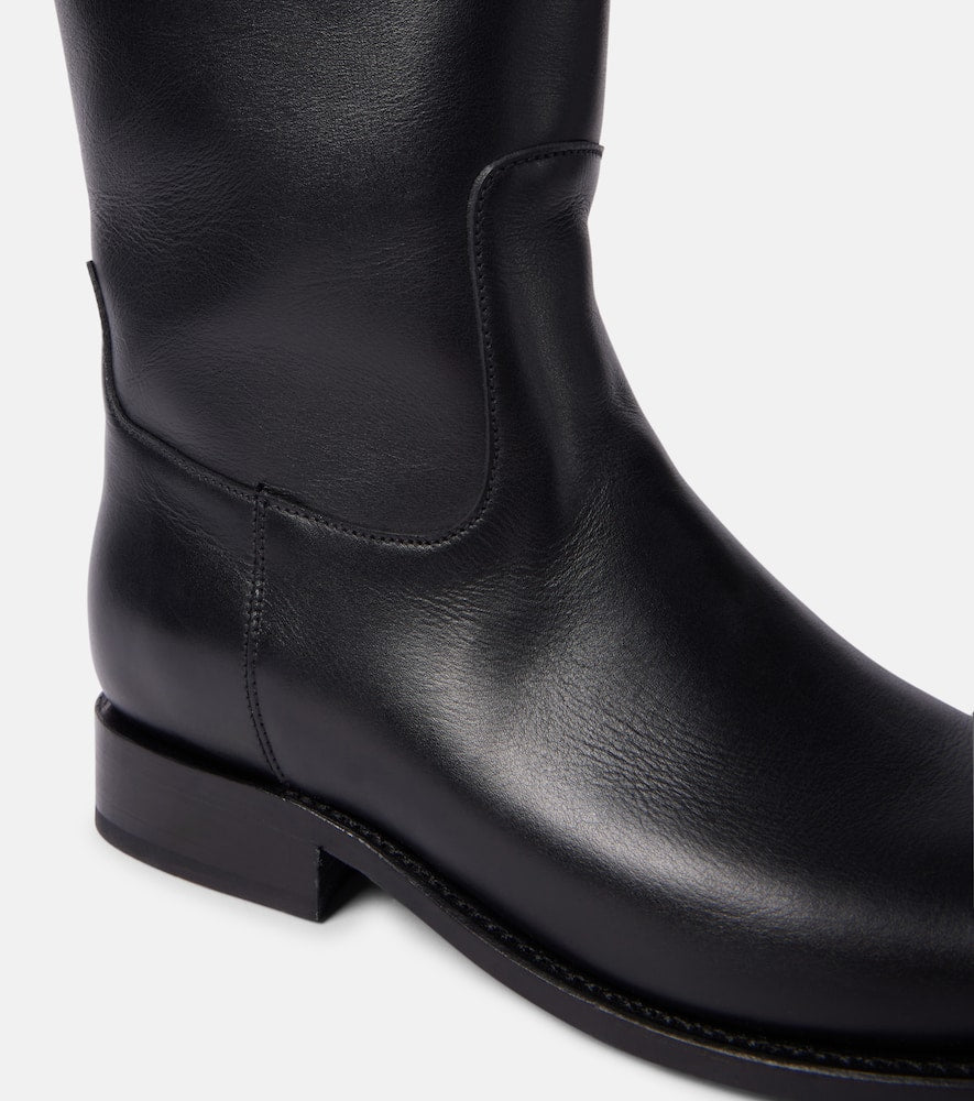 Versace Medusa '95 leather knee-high boots