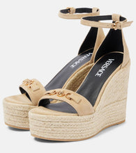 Versace Medusa '95 leather wedge sandals