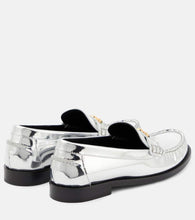 Versace Medusa '95 metallic leather loafers