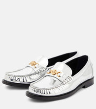 Versace Medusa '95 metallic leather loafers