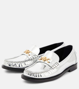 Versace Medusa '95 metallic leather loafers