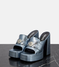 Versace Medusa '95 metallic leather sandals