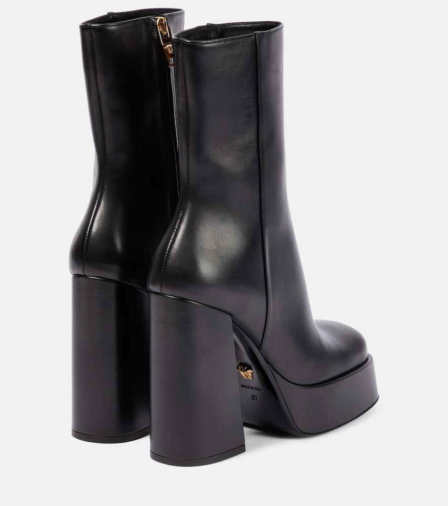 Versace Medusa Aevitas leather platform boots