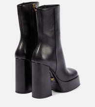 Versace Medusa Aevitas leather platform boots