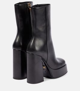 Versace Medusa Aevitas leather platform boots