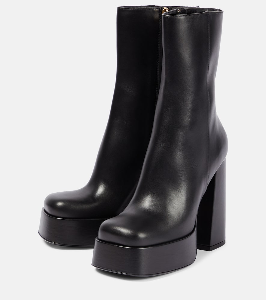 Versace Medusa Aevitas leather platform boots