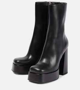 Versace Medusa Aevitas leather platform boots